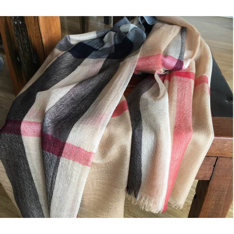 Pure Cashmere Scarves Green Multicolor Women Fashional Winter Scarf